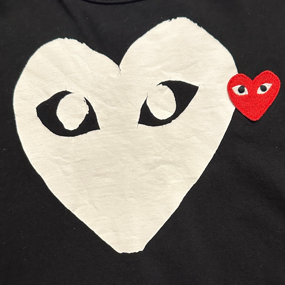 Comme des Garçons PLAY Black Heart Graphic T-Shirt - Picture 3 of 4